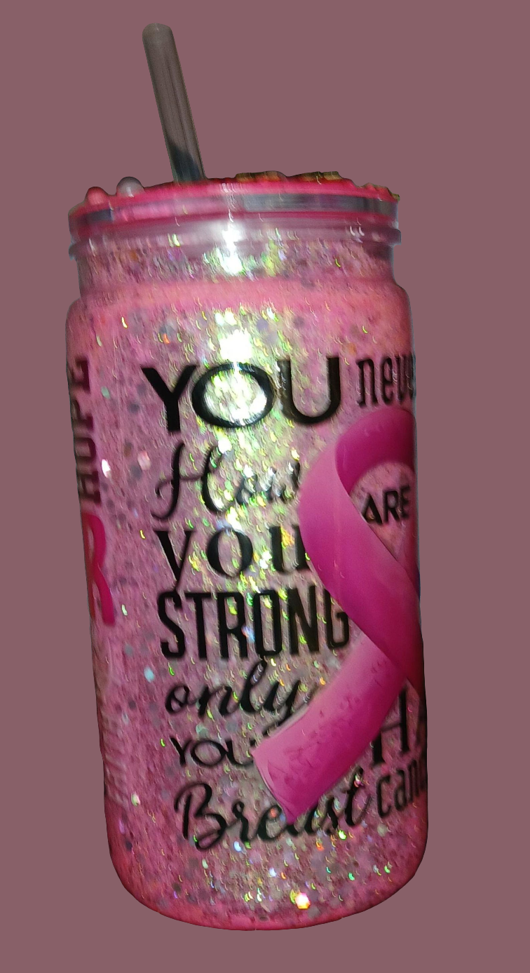 Fk cancer snowglobe tumbler
