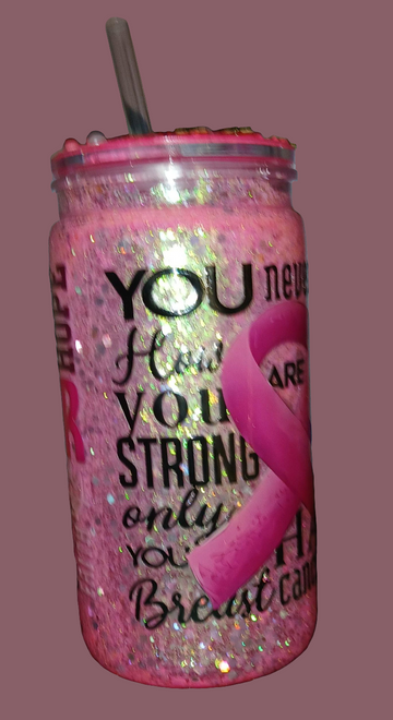 Fk cancer snowglobe tumbler